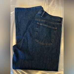NWT Gap Straight Relaxed Fit Medium‎ Wash Denim Jeans Button Fly Mens 38x30